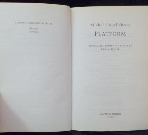 Купить книгу Platform (Платформа) Уэльбек Мишель, 2003, цена 950 руб ...